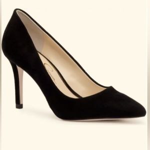 Jessica Simpson Black Suede Pointed Toe Pump